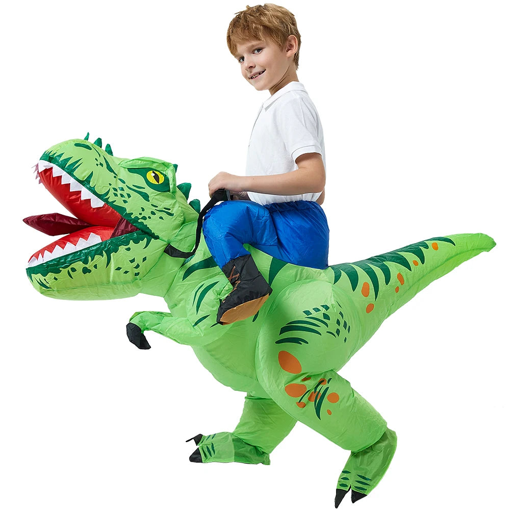 ✨ Inflatable Dinosaur & Animal Ride-On Costume – Funny Halloween Party Cosplay Suit for Adults