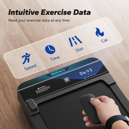 🔥 SlimStride 2-in-1 Quiet Walking Pad – Portable Under-Desk Treadmill for Home & Office