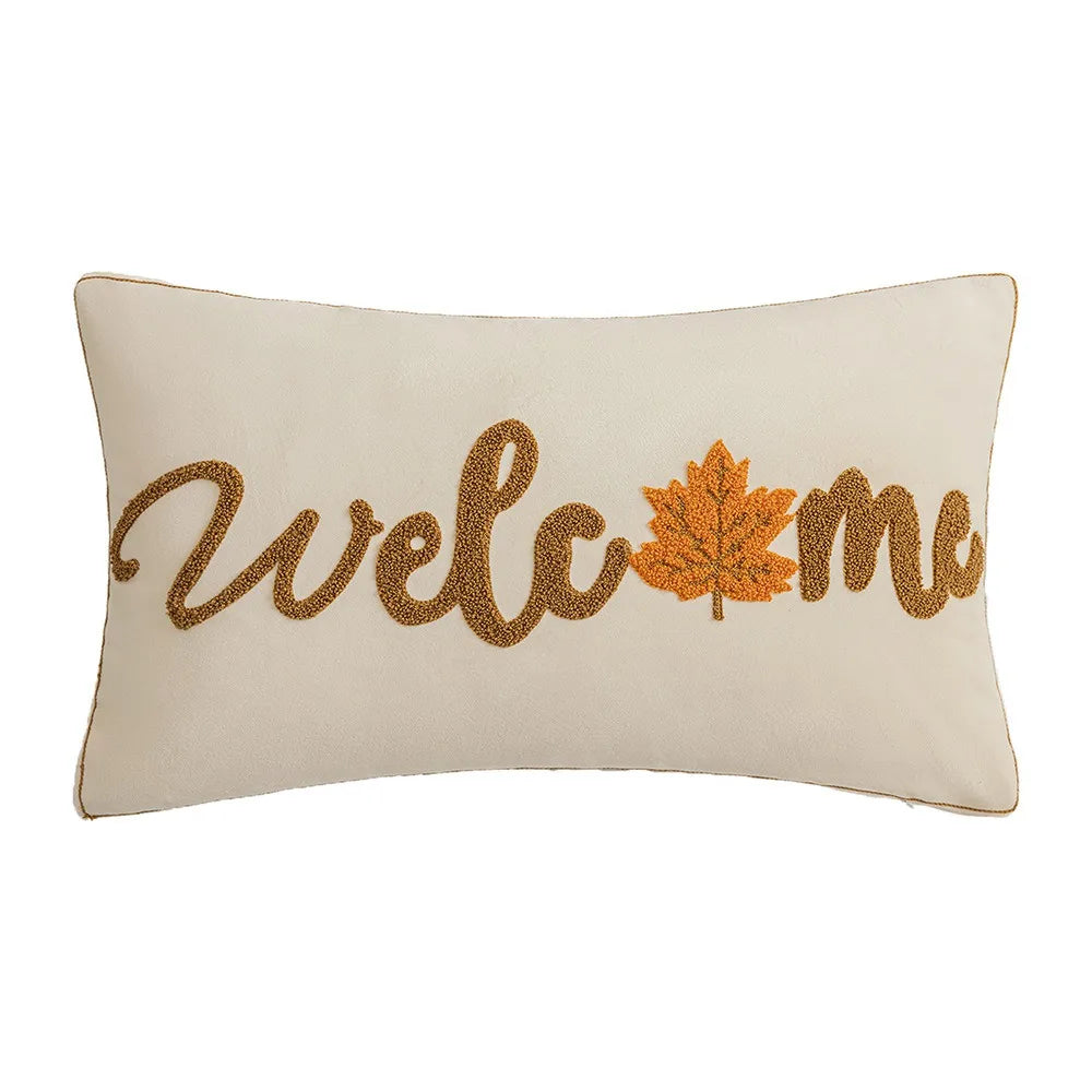 Cozy Luxe Fall Pillow Covers – Velvet Pumpkins, Autumn Embroidery & Seasonal Home Décor