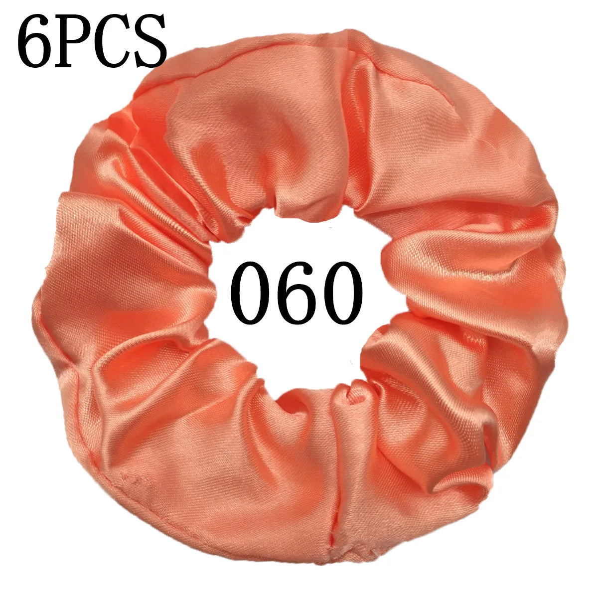 6-Pack Luxury Satin Scrunchies — Soft Silk-Like Hair Ties for Everyday Beauty & Self-Care