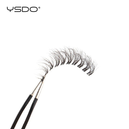 YSDO Half Lash Collection – 3 or 10 Pairs Natural Cat Eye 3D Faux Mink Lashes (Lightweight, Reusable, Soft Glam Finish)