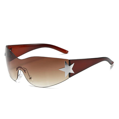 Oversized Shield Sunglasses – Bold Wraparound Summer Shades