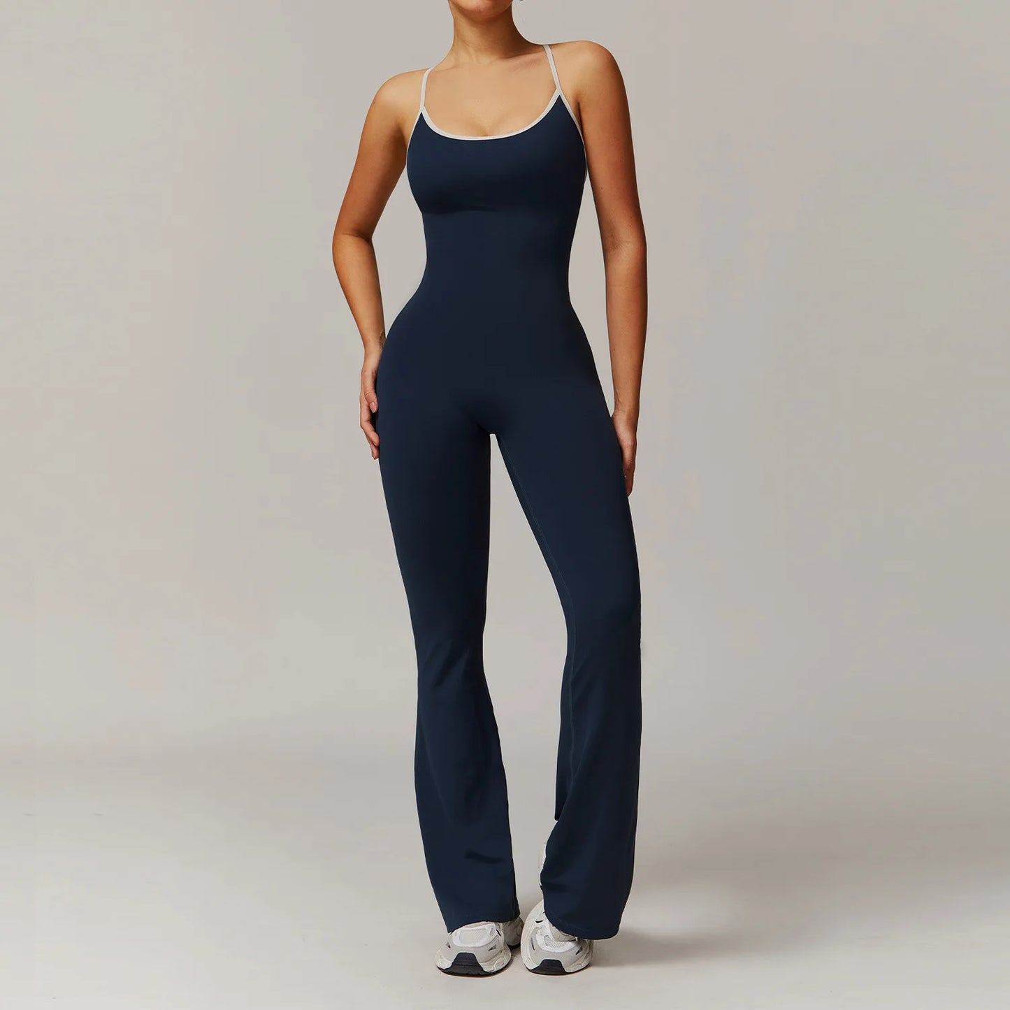 EmpowerFit Women’s Sports Jumpsuit – All-in-One Workout Romper for Gym, Yoga, and Fitness