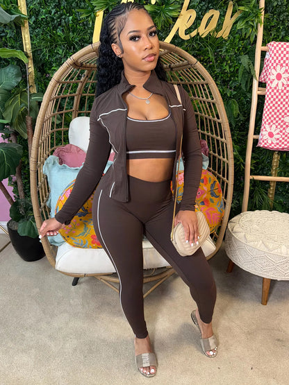 3-Piece Tracksuit – Stripe Patchwork Edition