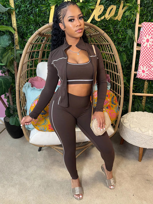 3-Piece Tracksuit – Stripe Patchwork Edition