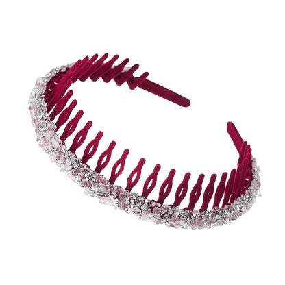 Shine On: Luxe Rhinestone Non-Slip Hair Hoops for Effortless Glam