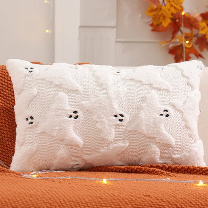 Pumpkin Glow Plush Pillow Cover – Autumn Harvest Edition