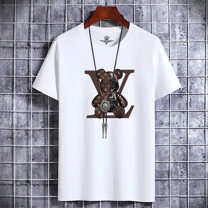Retro Bear Luxe Tee – Vintage Y2K Streetwear Vibes