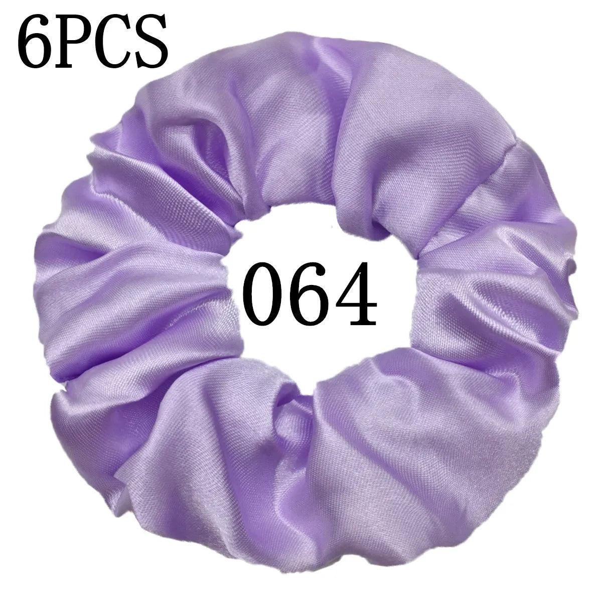 6-Pack Luxury Satin Scrunchies — Soft Silk-Like Hair Ties for Everyday Beauty & Self-Care