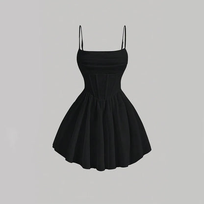 🔥 Mia MusenMini Dress – Flirty Square Neck A-Line Dress for Date Nights & Parties 🔥