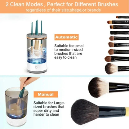 GlowSpin™ 3-in-1 Electric Makeup Brush Cleaner & Dryer Stand