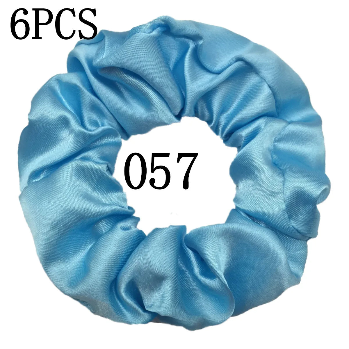 6-Pack Luxury Satin Scrunchies — Soft Silk-Like Hair Ties for Everyday Beauty & Self-Care