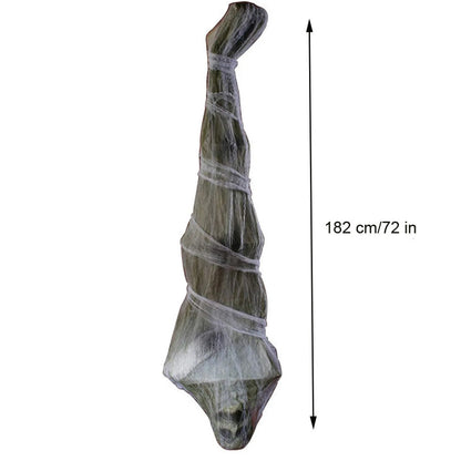 Halloween 72 Inch Life Size Hanging Creepy Cocoons Corpse Upside Down Ghost Scary Mummy Decoration Party Home Ornament Props New
