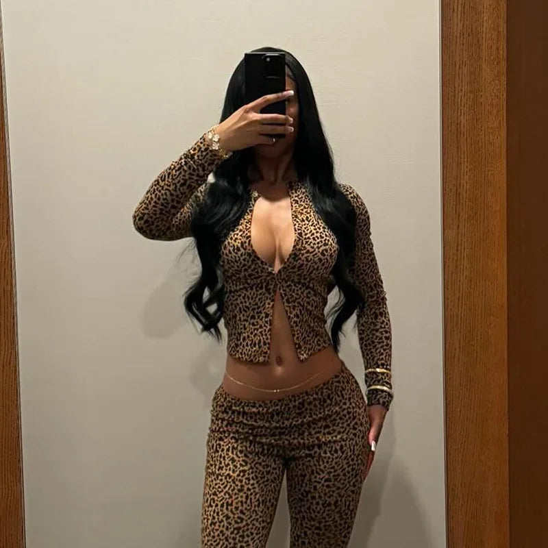 Wild Luxe Leopard 2-Piece Set – Fall Streetwear Edition