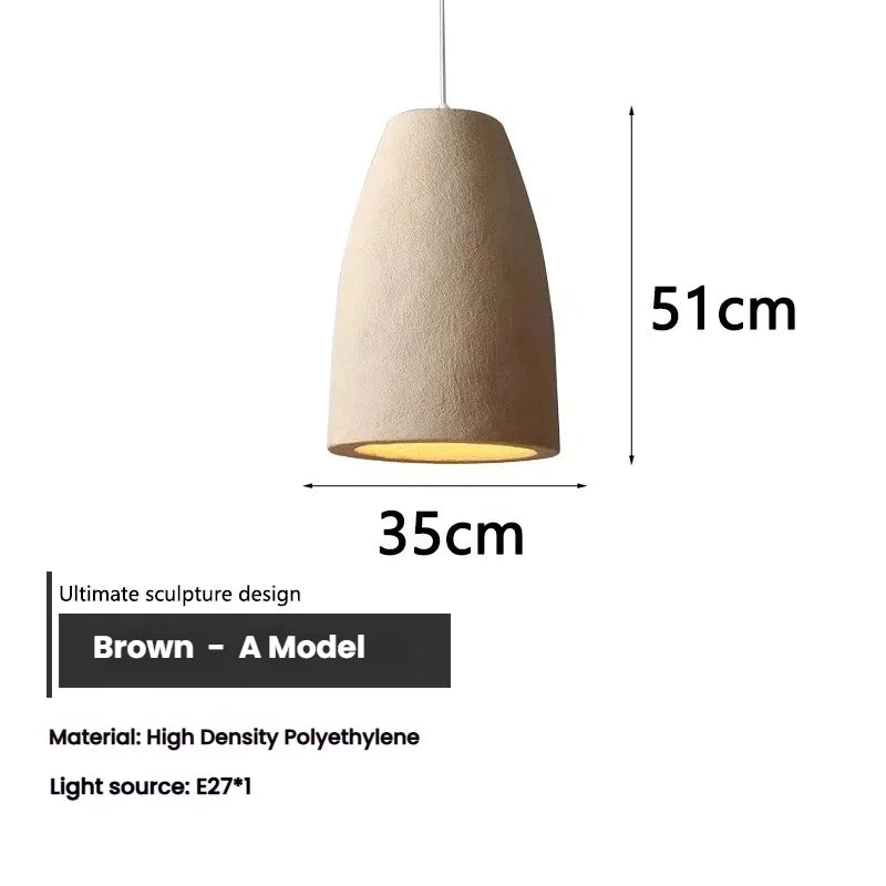 Autumn Luxe Wabi Sabi Pendant – Nordic LED Chandelier for Dining, Living & Bedroom Décor