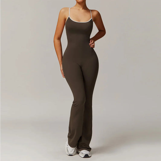 EmpowerFit Women’s Sports Jumpsuit – All-in-One Workout Romper for Gym, Yoga, and Fitness
