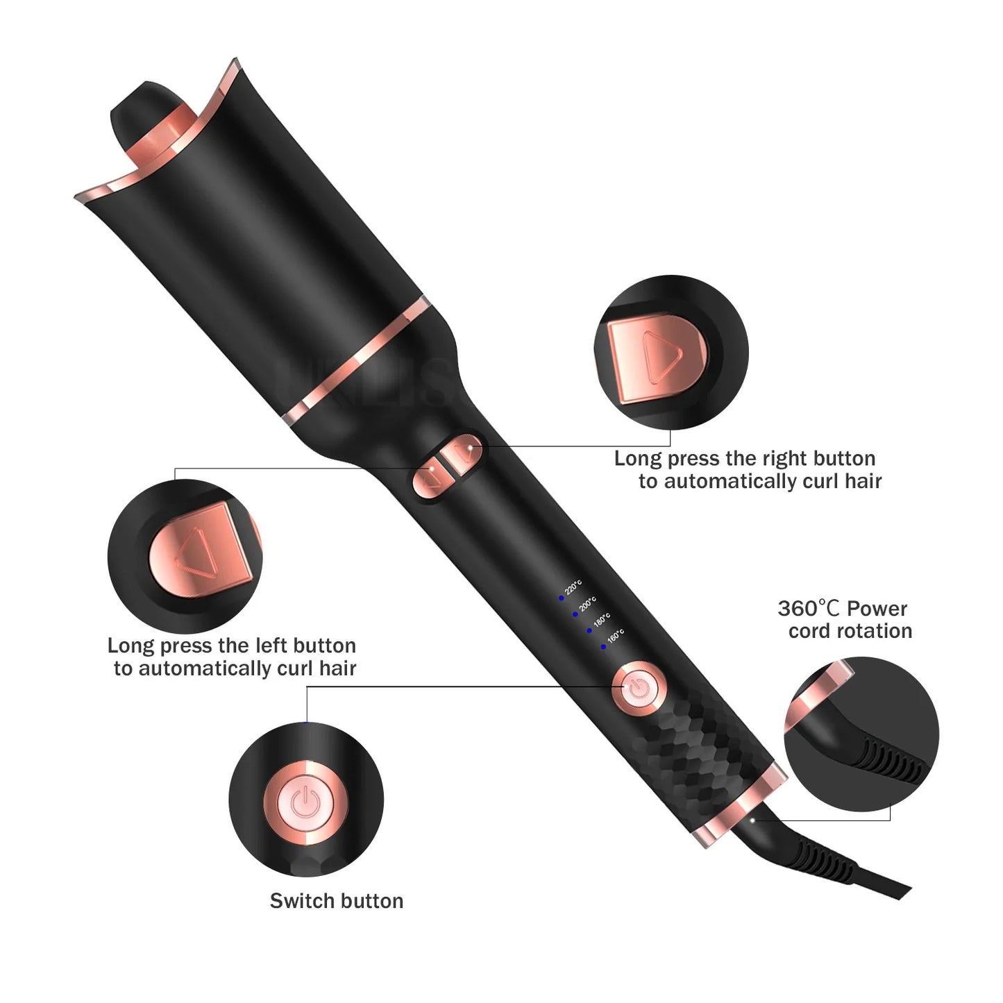 Automatically Hair Curler Automatic Looper Wave Roll