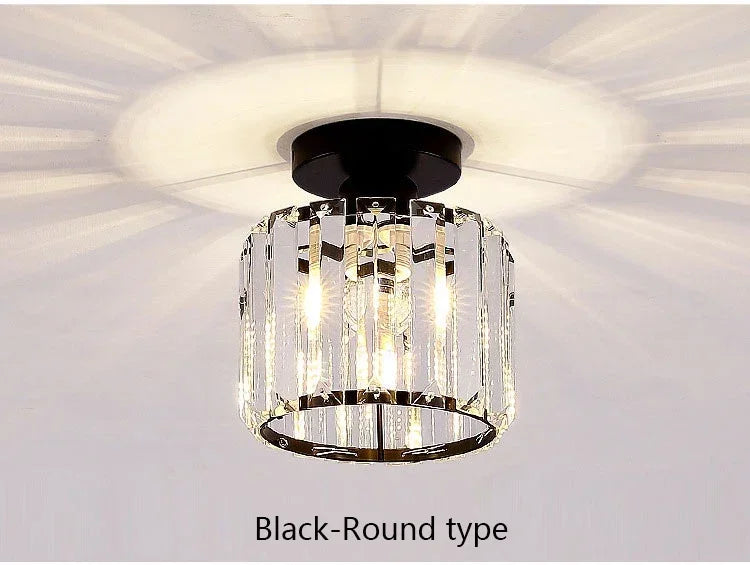Luxury Led Chandeliers Crystal Ceiling Lamp Aisle Corridor Light For Living Room Bedroom Dining Room Kitchen Chandelier Fixtures