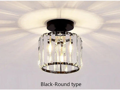 Luxury Led Chandeliers Crystal Ceiling Lamp Aisle Corridor Light For Living Room Bedroom Dining Room Kitchen Chandelier Fixtures