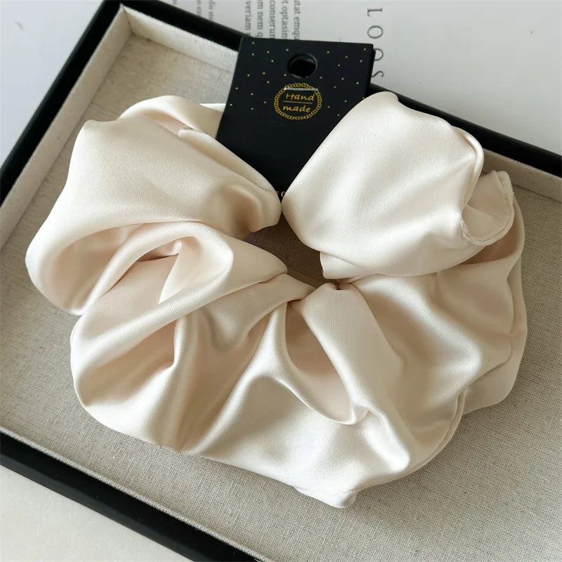Luxury Satin Beauty Scrunchies — Soft Silk-Like Hair Ties for Everyday Glam