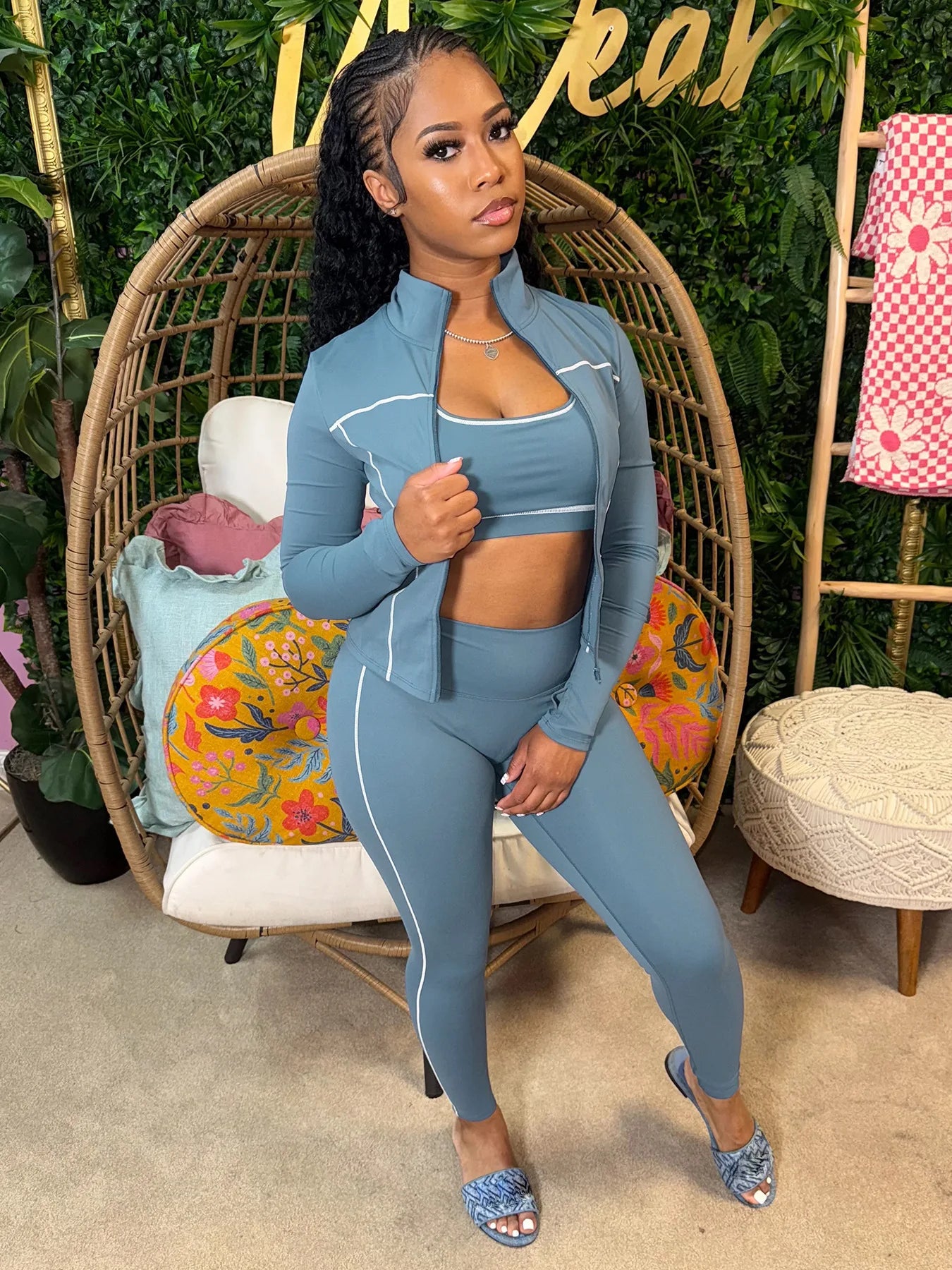3-Piece Tracksuit – Stripe Patchwork Edition
