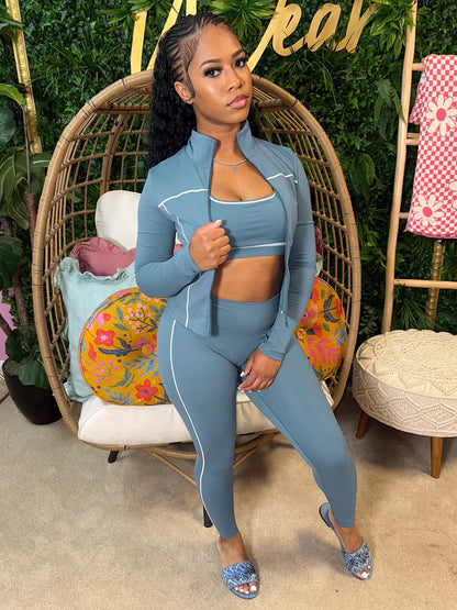 3-Piece Tracksuit – Stripe Patchwork Edition
