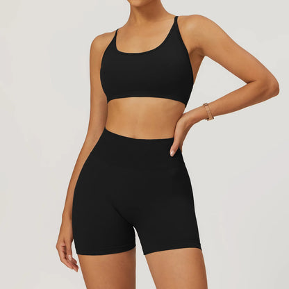 Fit & Fierce 2-Piece Yoga Set – Seamless Sports Bra & High-Waist Leggings for Maximum Comfort & Support