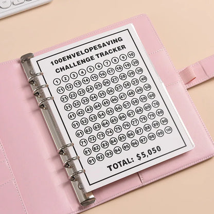 Money Goal Challenge Binder – 100 Envelope Savings Game for Smart Budgeting