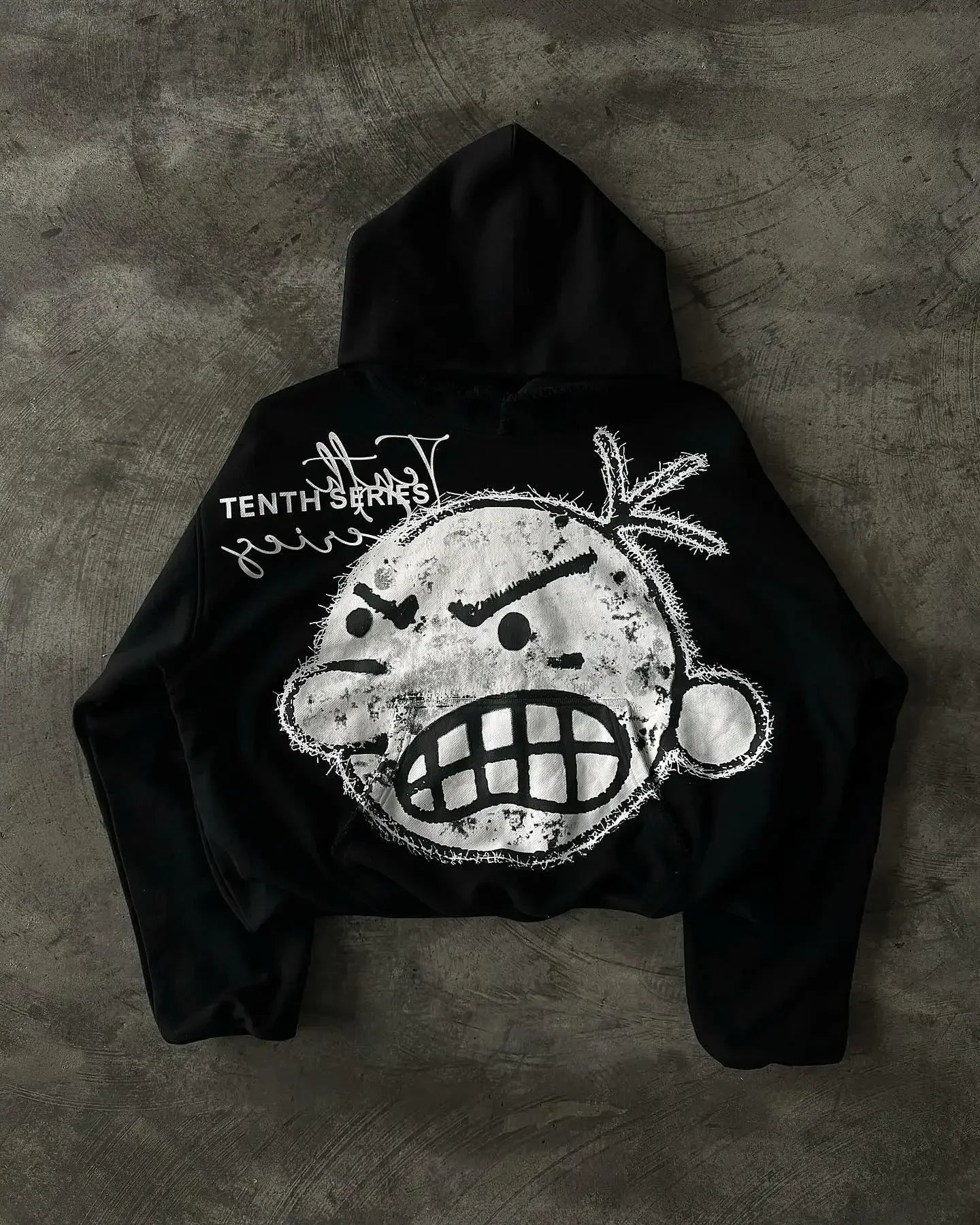 Y2K Gothic Babe Zip-Up Hoodie – Harajuku Streetwear Vibes