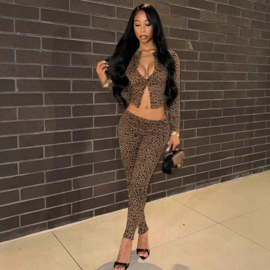 Wild Luxe Leopard 2-Piece Set – Fall Streetwear Edition