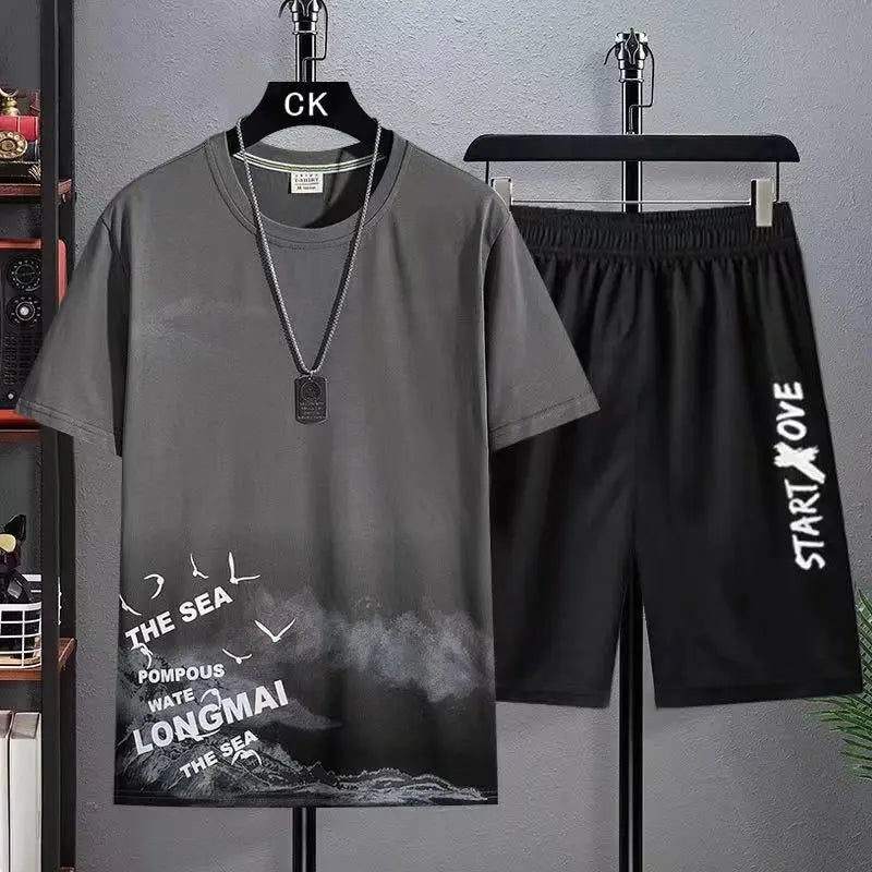 Men’s Everyday Motion 2-Piece Set – Summer Tee & Shorts Outfit