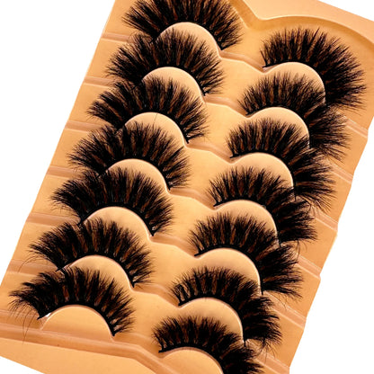 🖤 Cat Eye Magic: 7 Pairs of Luxurious, Fluffy Faux Mink Lashes!
