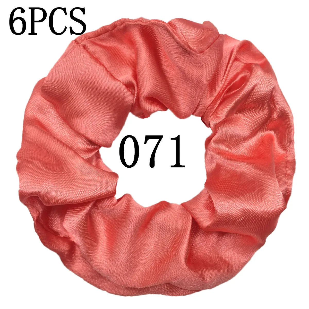 6-Pack Luxury Satin Scrunchies — Soft Silk-Like Hair Ties for Everyday Beauty & Self-Care