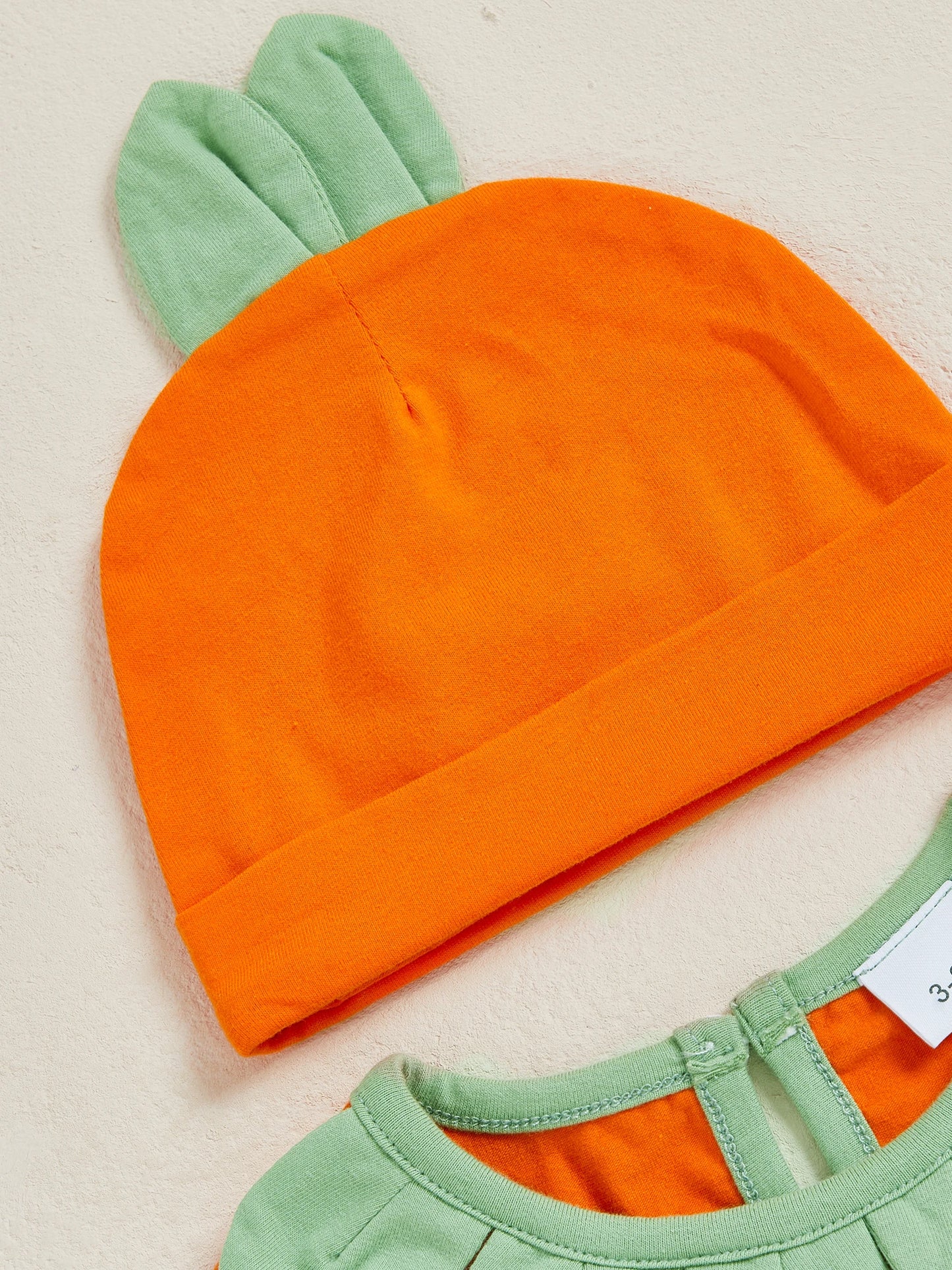 Pumpkin Baby Romper Set – Long Sleeve Halloween Outfit (0–18M)