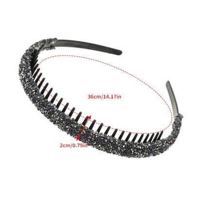 Shine On: Luxe Rhinestone Non-Slip Hair Hoops for Effortless Glam