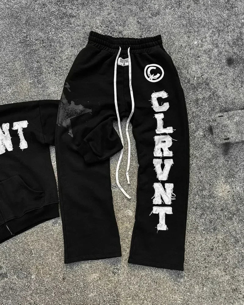 Y2K Oversized Hoodie – Embroidered Zipper Sweatshirt with Gothic Harajuku Vibes