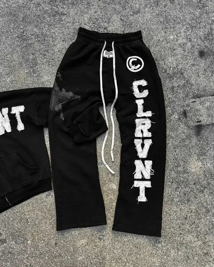 Y2K Oversized Hoodie – Embroidered Zipper Sweatshirt with Gothic Harajuku Vibes