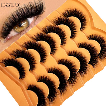 🖤 Cat Eye Magic: 7 Pairs of Luxurious, Fluffy Faux Mink Lashes!