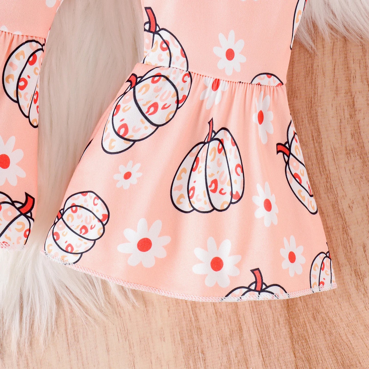 Little Pumpkin 3-Piece Baby Outfit – Long Sleeve Top, Pumpkin Pants & Bow Headband | Fall & Halloween Baby Set