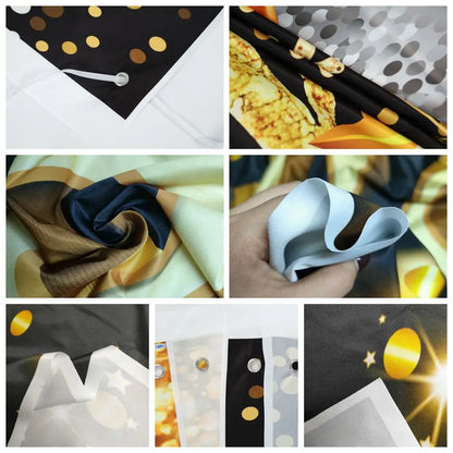 Santa’s Cozy Garage Door Holiday Banner – Brick Wall Christmas Backdrop Décor