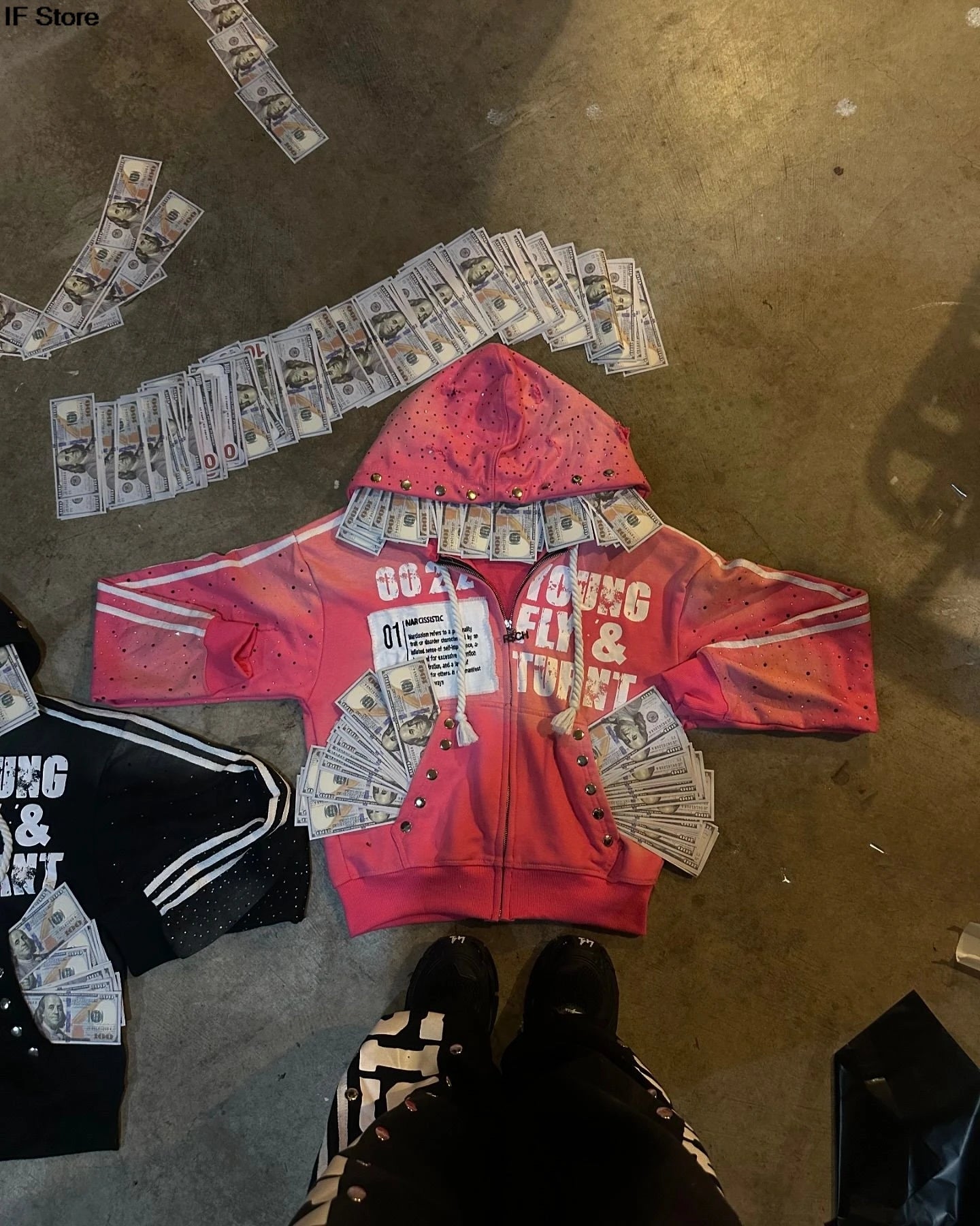Retro Y2K Patchwork Hoodie & Sweatpants Set – Unisex Streetwear Vibes