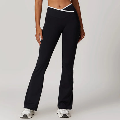 Lift & Shape Bell-Bottom Yoga Leggings | High-Waist Push-Up Fitness Pants for Women