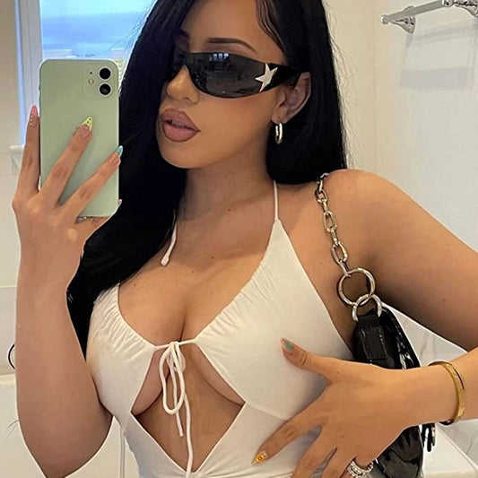 Oversized Shield Sunglasses – Bold Wraparound Summer Shades