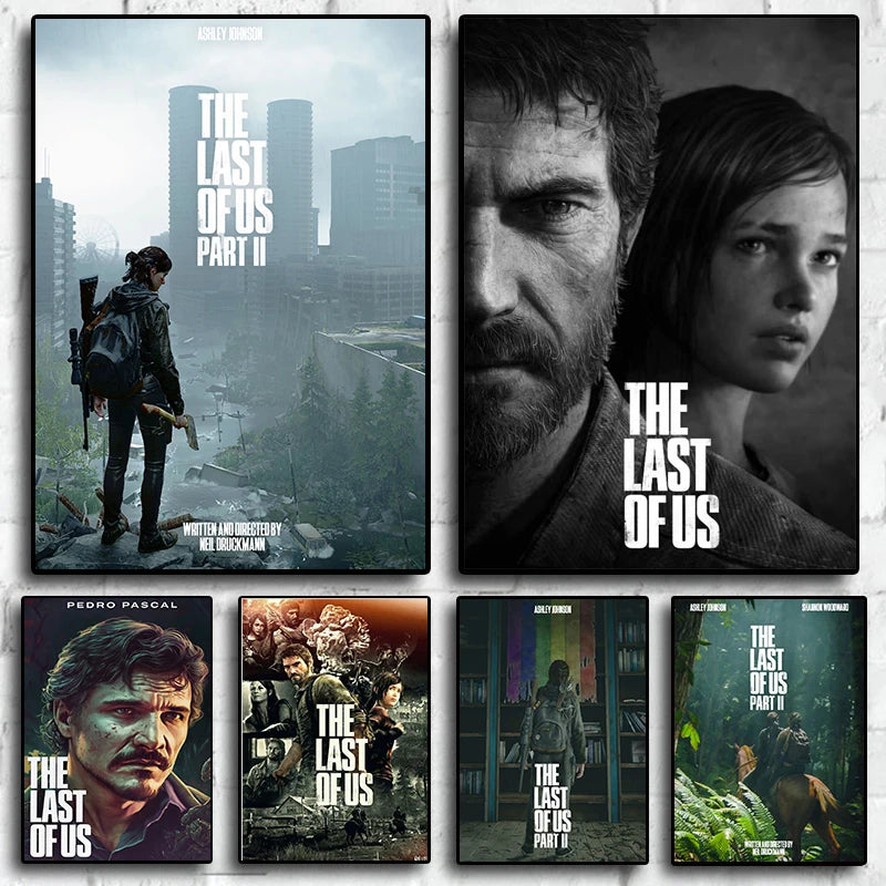 The Last of Us 2023 Canvas Art - Ellie Gaming Aesthetic for Gamer Room Decor