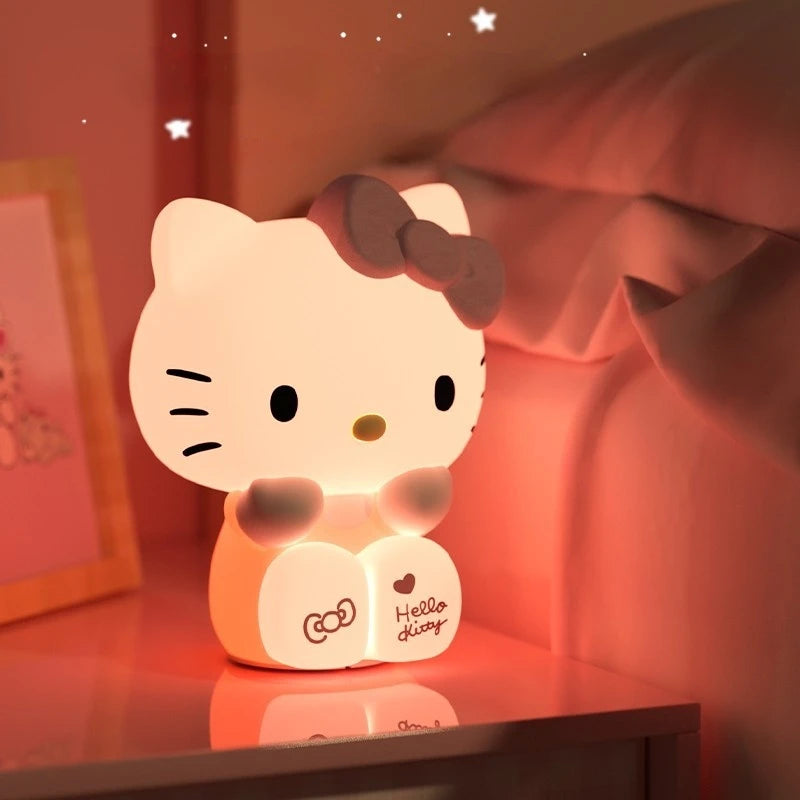 Kitty Night Lamp 3-Color Remote Controllable Color-Changing