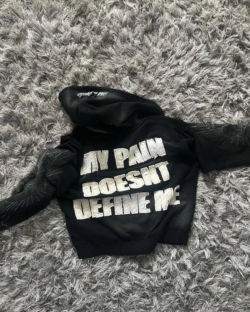 Y2K Gothic Babe Zip-Up Hoodie – Harajuku Streetwear Vibes