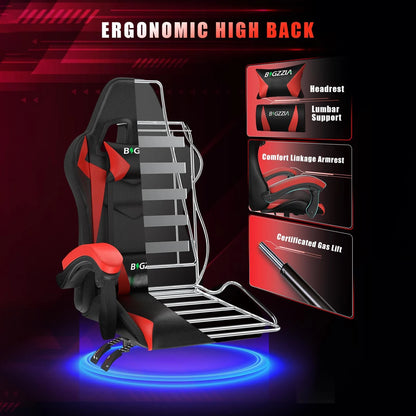 BlazeMode™ RGB Gaming Throne – LED Lights, Reclining Comfort, Pro-Level Support