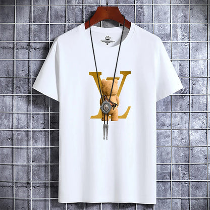 Retro Bear Luxe Tee – Vintage Y2K Streetwear Vibes