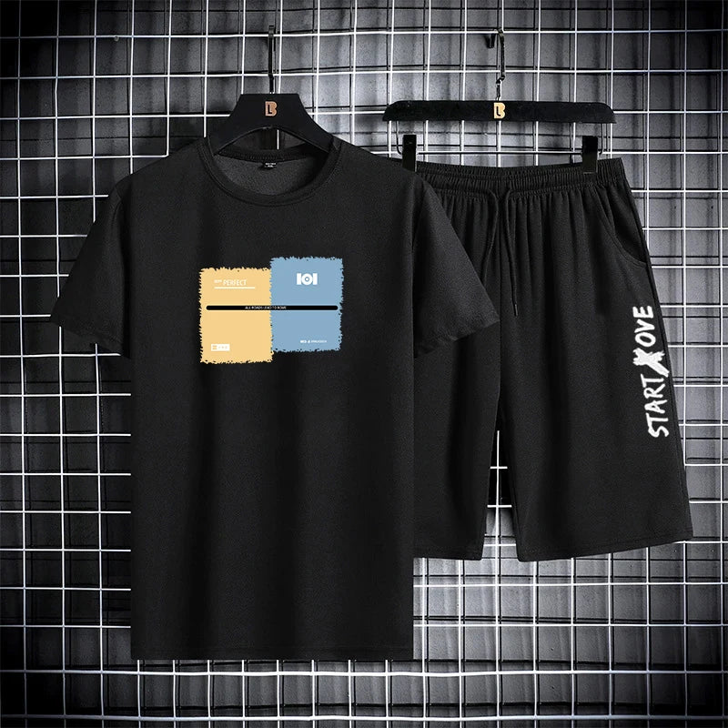 Men’s Everyday Motion 2-Piece Set – Summer Tee & Shorts Outfit