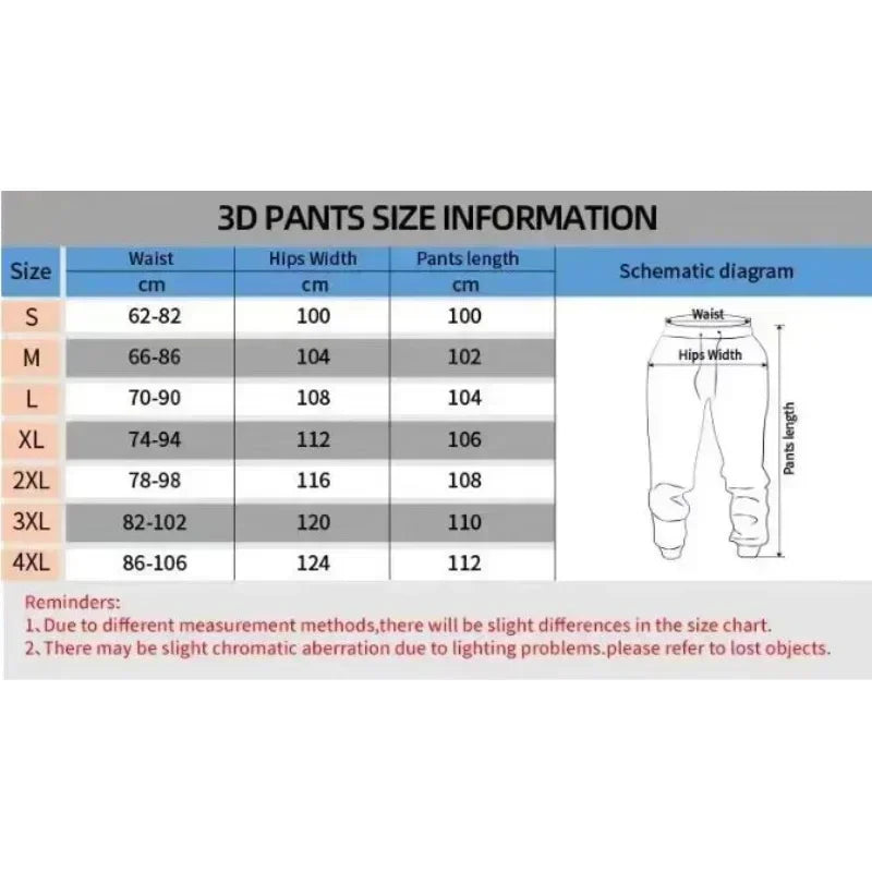 Y2K Anime Graffiti Streetwear Pants – High Waist Loose Fit Harajuku Cargo Joggers